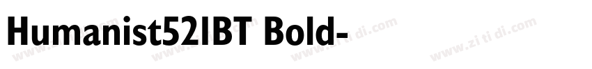Humanist521BT Bold字体转换